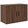 Garage Cabinets 2 pcs Brown Oak Engineered Wood for Storage