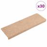  Stair Mats Self-adhesive 30 pcs Brown 65x21x4 cm Colour cream Quantity in Package 30 