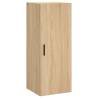 Stylish Highboard Sonoma Oak - 34.5x34x180 cm Engineered Wood