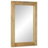 Bathroom Mirror Brown 50x70 cm - Solid Mango Wood | HipoMarket