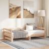 Pull-out Day Bed without Mattress - Versatile Pinewood Design