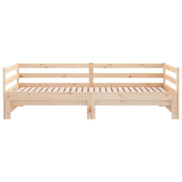 Pull-out Day Bed without Mattress - Versatile Pinewood Design