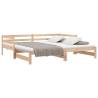 Pull-out Day Bed without Mattress - Versatile Pinewood Design