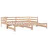 Pull-out Day Bed without Mattress - Versatile Pinewood Design