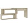 Corner Desk Sonoma Oak - Modern Rotatable Design | Hipomarket