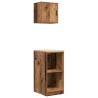 Garage Cabinets 2 pcs - Old Wood Engineered Wood Storage