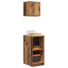 Garage Cabinets 2 pcs - Old Wood Engineered Wood Storage