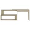 Corner Desk Sonoma Oak - Modern Rotatable Design | Hipomarket