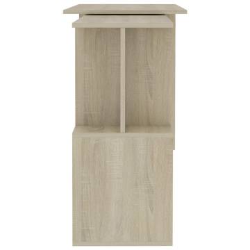 Corner Desk Sonoma Oak - Modern Rotatable Design | Hipomarket