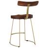 Stylish 2 pcs Bar Stools - Solid Wood Mango Design