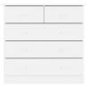 Chest of Drawers ALTA White - Solid Wood Pine 77x35x73 cm