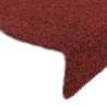 Stair Mats Self-adhesive - 20 pcs Red - 65x21x4 cm