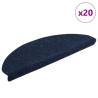 Stair Mats Self-Adhesive - 20 pcs Navy | Hipomarket UK