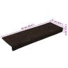 Self-Adhesive Stair Mats - Brown - 30 pcs | Hipo Market UK