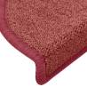 Stair Mats 30 pcs Red 65x24x4 cm - Non-Slip & Washable