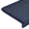 Stair Mats 30 pcs | 65x21x4 cm Grey & Blue | Hipomarket UK