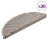  Stair Mats Self-adhesive Sisal-Look 30 pcs 56x17x3 cm Silver Colour silver Size 56 x 17 x 3 cm Quantity in Package 30 