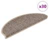  Stair Mats Self-adhesive Sisal-Look 30 pcs 65x21x4 cm Dark Beige Colour dark beige Size 65 x 21 x 4 cm Quantity in Package 30 