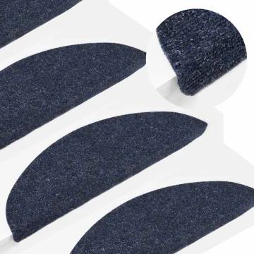 Self-Adhesive Stair Mats - 30 pcs Blue | Hipomarket UK