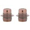 Lamp Holders 2 pcs Red Bronze E27 - Stylish Vintage Lighting