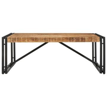 Stylish Square Coffee Table - Solid Mango Wood 100x100 cm