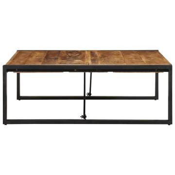 Stylish Square Coffee Table - Solid Mango Wood 100x100 cm