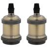 Lamp Holders 2 pcs Bronze E27 - Stylish & Durable Lighting