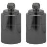 Lamp Holders 2 pcs Glossy Black E27 - Stylish Lighting Solution