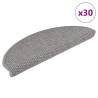  Stair Mats Self-adhesive Sisal-Look 30 pcs 65x21x4 cm Silver Colour silver Size 65 x 21 x 4 cm Quantity in Package 30 