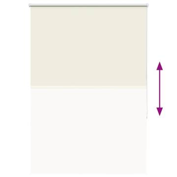 Roller Blind Blackout Off White 95x130 cm - Durable Polyester