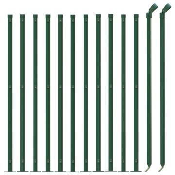 Chain Link Fence with Flange Green 0.8x25 m - Durable & Secure