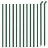 Chain Link Fence with Flange Green 0.8x25 m - Durable & Secure