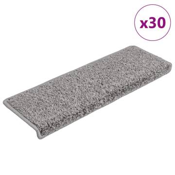 Stair Mats 30 pcs - Non-Slip Grey Mats for Home Safety