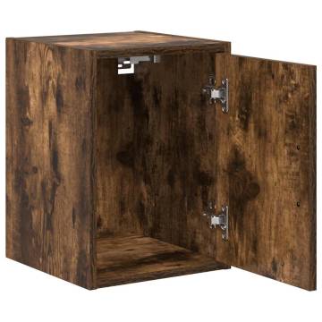 Garage Wall Cabinets 2 pcs Smoked Oak | Hipomarket