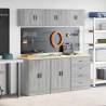  Garage Cabinets 6 pcs Grey Sonoma Engineered Wood Colour grey sonoma Quantity in Package 1 Model with doors 