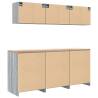 Garage Cabinets 6 pcs Grey Sonoma Engineered Wood - HipoMarket