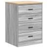 Garage Cabinets 6 pcs Grey Sonoma Engineered Wood - HipoMarket