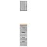 Garage Cabinets 2 pcs Grey Sonoma Engineered Wood | HipoMarket