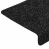 Self-Adhesive Black Stair Mats - 30 pcs 65x21 cm | HipoMarket