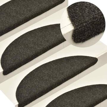 Stair Mats Self-adhesive 30 pcs - Anthracite | HipoMarket