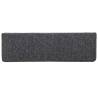 Stair Mats 30 pcs Grey & Black - Non-Slip & Washable