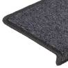 Stair Mats 30 pcs Grey & Black - Non-Slip & Washable