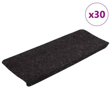 Self-Adhesive Stair Mats - 30 pcs Anthracite 65x24.5 cm