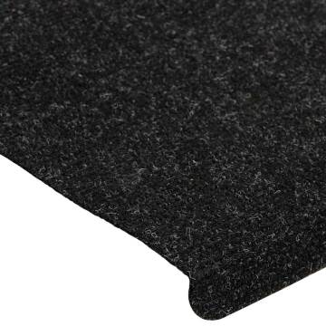 Self-Adhesive Stair Mats - 30 pcs Anthracite 65x24.5 cm