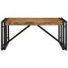 Multicolour Solid Wood Coffee Table - 80x80 cm | Hipo Market