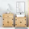 2 Piece Bathroom Furniture Set - Corona Solid Wood Pine