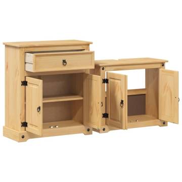 2 Piece Bathroom Furniture Set - Corona Solid Wood Pine