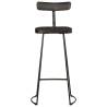 Bar Stools 2 pcs Black - Solid Wood Mango | Hipomarket