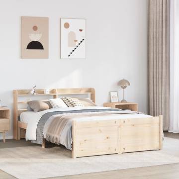 Stylish 160x200 cm Bed Frame with Headboard - Hipo Market