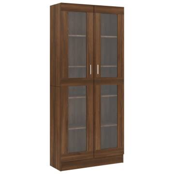 Vitrine Cabinet Brown Oak - Stylish Storage Solution | HipoMarket